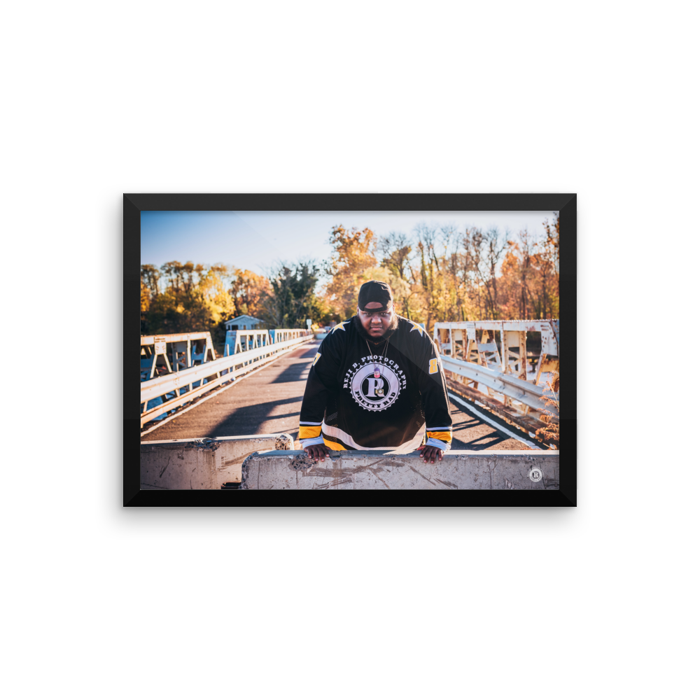 Pretty Rad Rej Bridge Portrait Framed