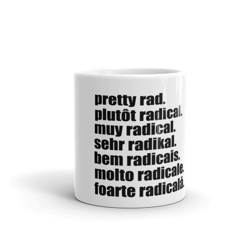 Pretty Rad Languages - Black - Mug
