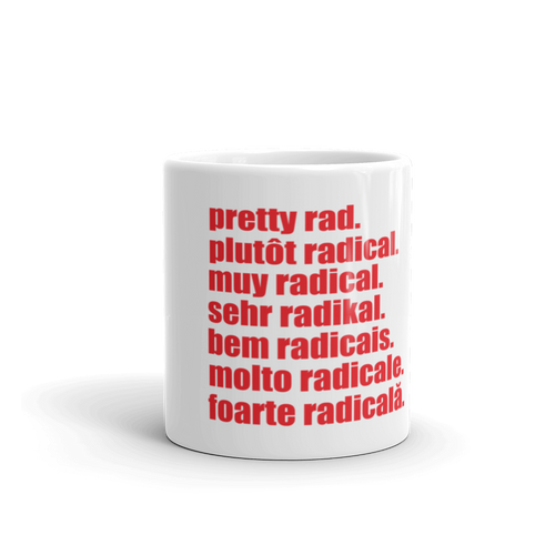 Pretty Rad Languages - Red - Mug