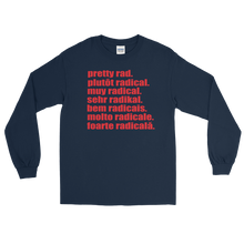 Pretty Rad Languages - Red Print - Long Sleeve T-Shirt