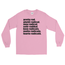 Pretty Rad Languages - Black Print - Long Sleeve T-Shirt