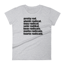 Pretty Rad Languages - Black Print - Women's short sleeve t-shirt