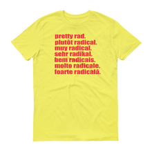 Pretty Rad Languages - Red Print - Short-Sleeve T-Shirt